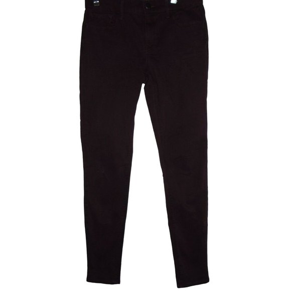 Express Jean Legging Size 0 Mid Rise Stretch Five Pocket Wine jeans leggings - Picture 1 of 8